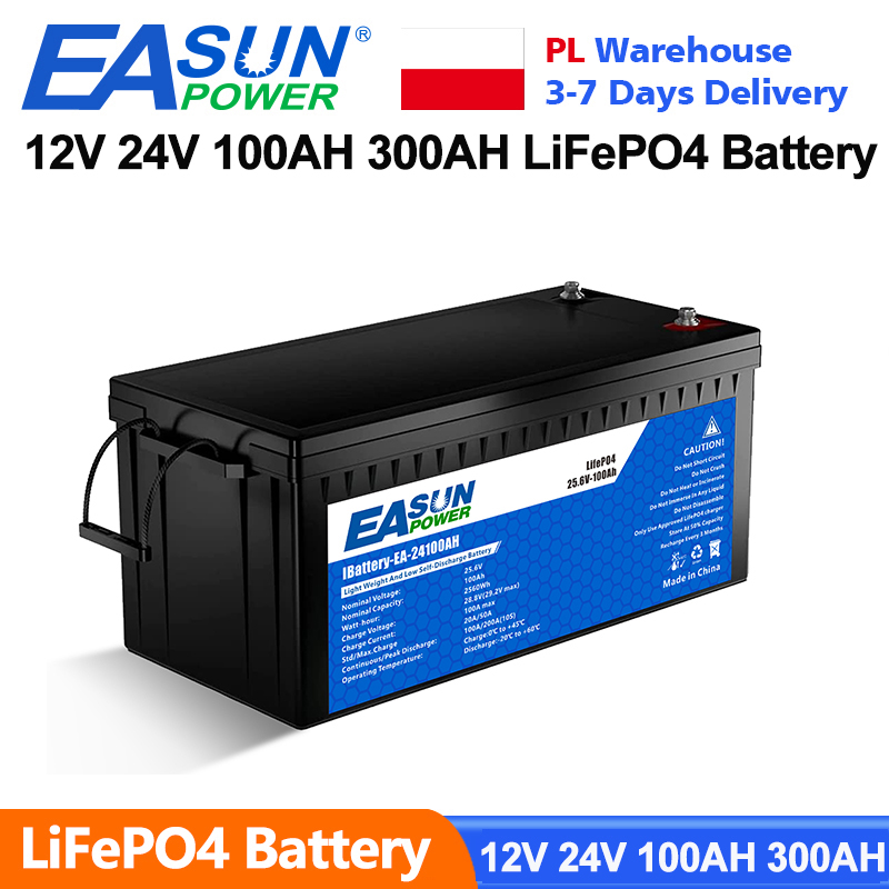 Batería EASUN POWER LiFePo4 de 12V 24V: precio real y opiniones