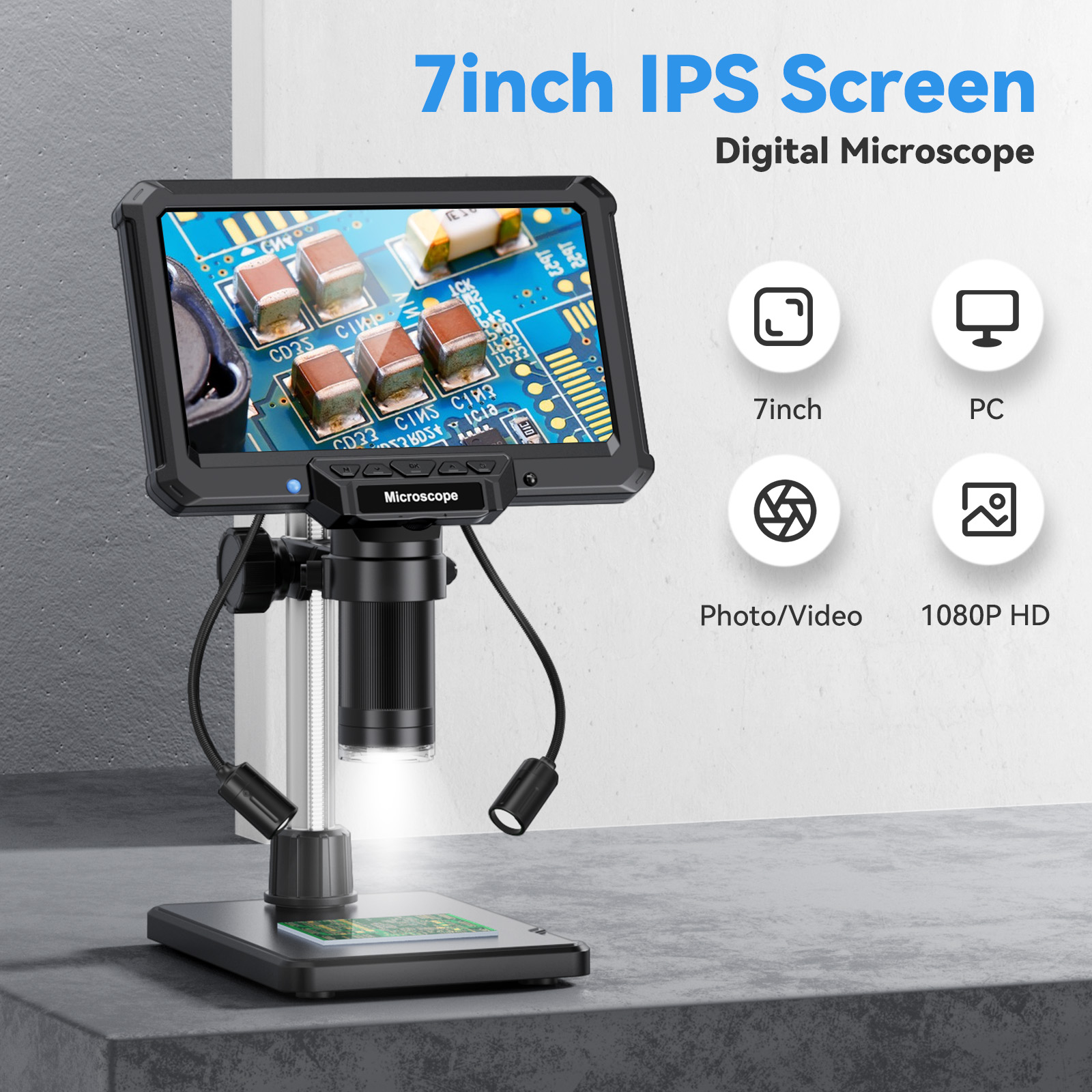 Microscopio Digital de 7 pulgadas: precio real y opiniones